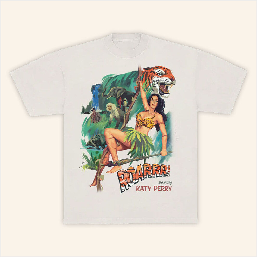 Katy Perry Merch Tour 2025 ROAR Shirt Presents For Music Lovers Birthday Gifts For BFF-1