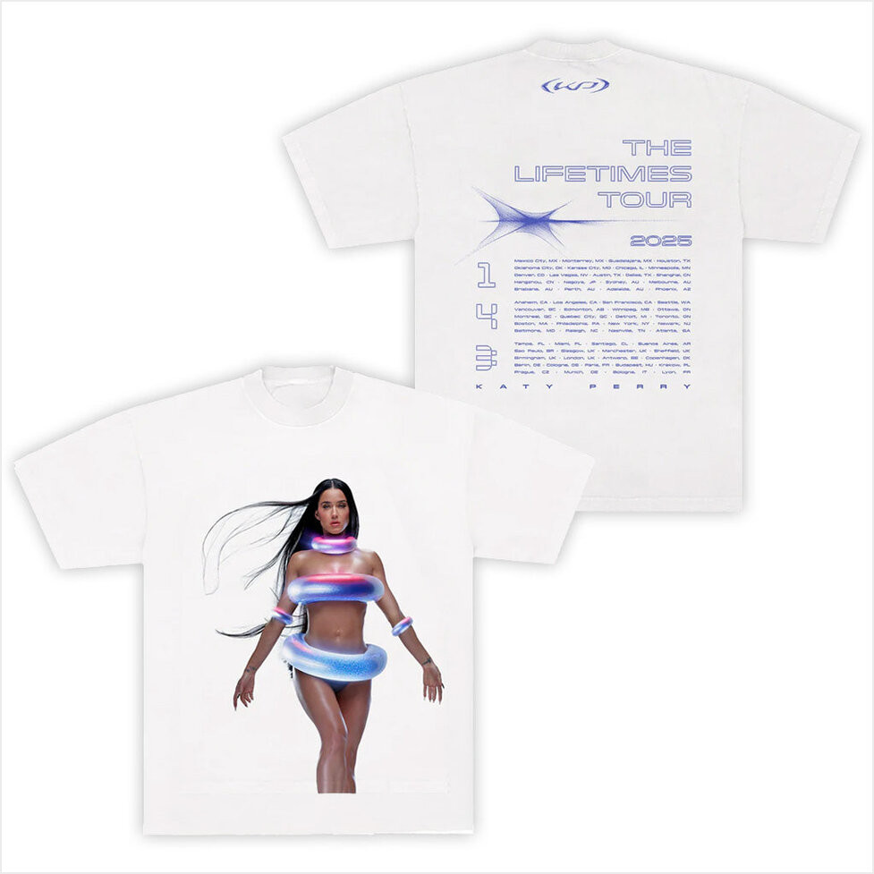 Katy Perry Merch Tour 2025 The Lifetimes Tour Shirt Cool Gifts For Music Lovers Gifts For Fans-1