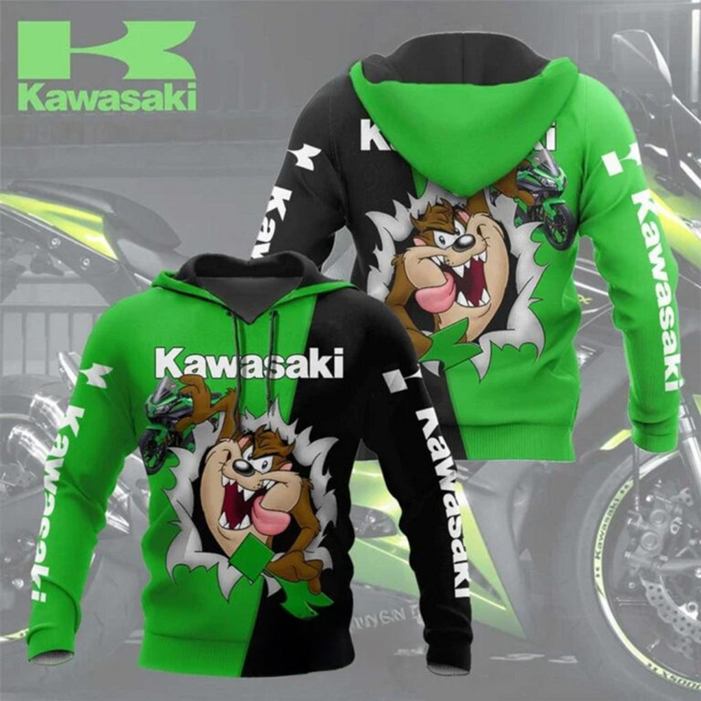 Kawasaki Tasmanian Devil Shirt Hoodie Kawasaki Merch Kawasaki Merch Gifts For Boyfriend-1