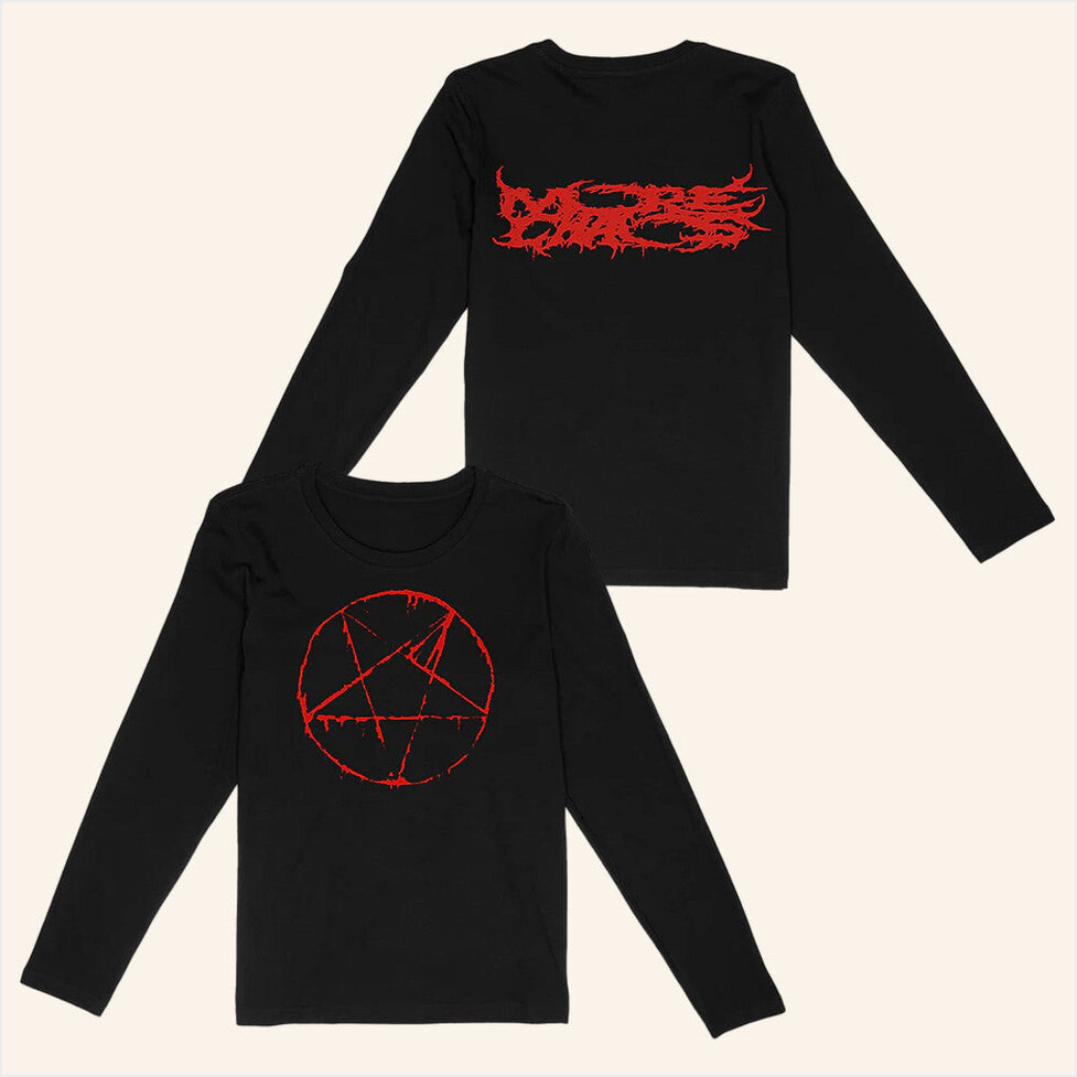 Ken Carson Merch More Chaos Pentagram Long Sleeve T-Shirt Gift Ideas For Music Lovers-1
