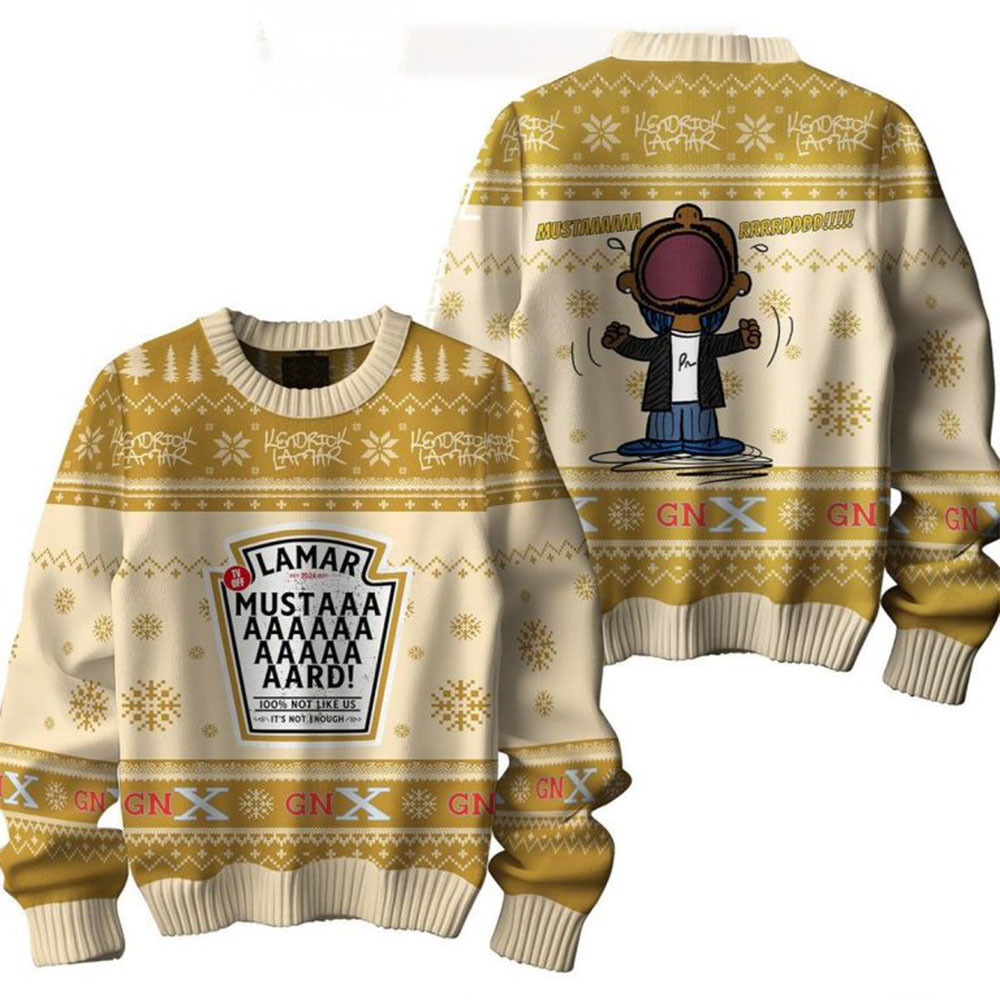 Kendrick Lamar Mustard Gen X 2024 Christmas Ugly Sweater Music Gifts For Fans-1 Kendrick Lamar Mustard Gen X 2024 Christmas Ugly Sweater Music Gifts For Fans-1