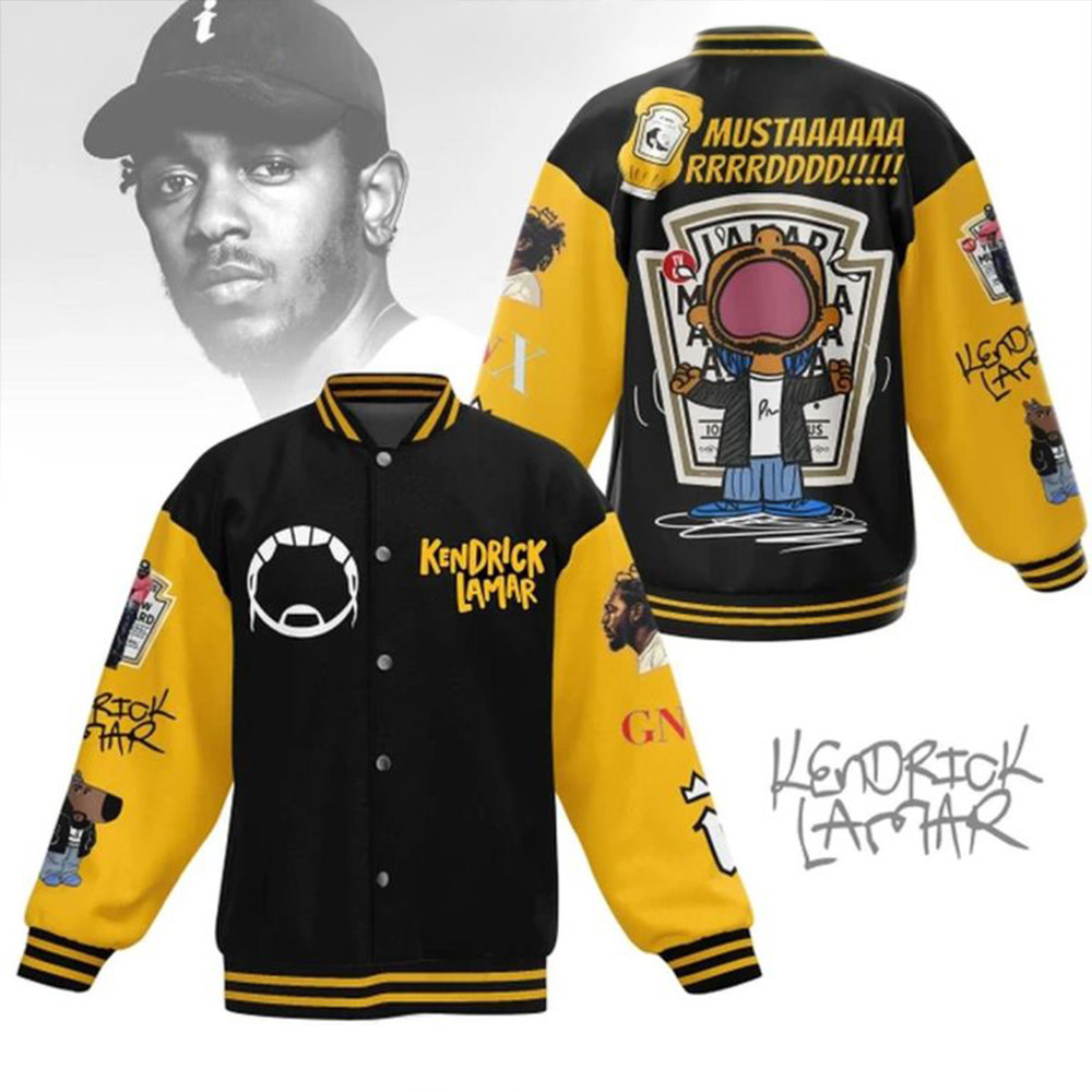 Kendrick Lamar Mustard Not Like Us Not Enough GNX Baseball Jacket Music Lovers Gifts-1