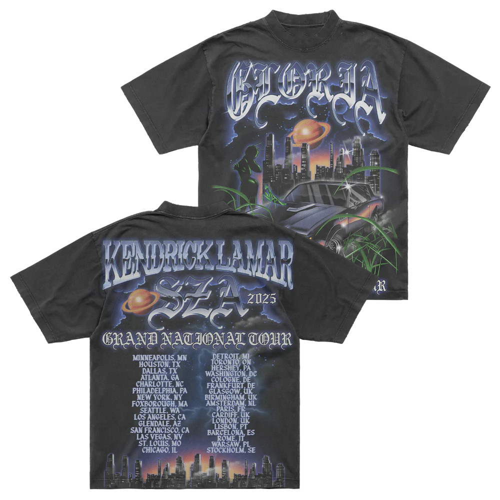 Kendrick Lamar SZA 2025 Grand National Tour T-Shirt Gifts For Music Lovers-1