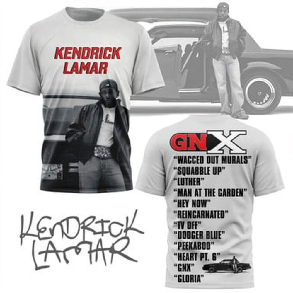 Kendrick Lamar Wacced Out Murals GNX 2024 T-Shirt Kendrick Lamar Merch Good Fathers Day Gifts-1