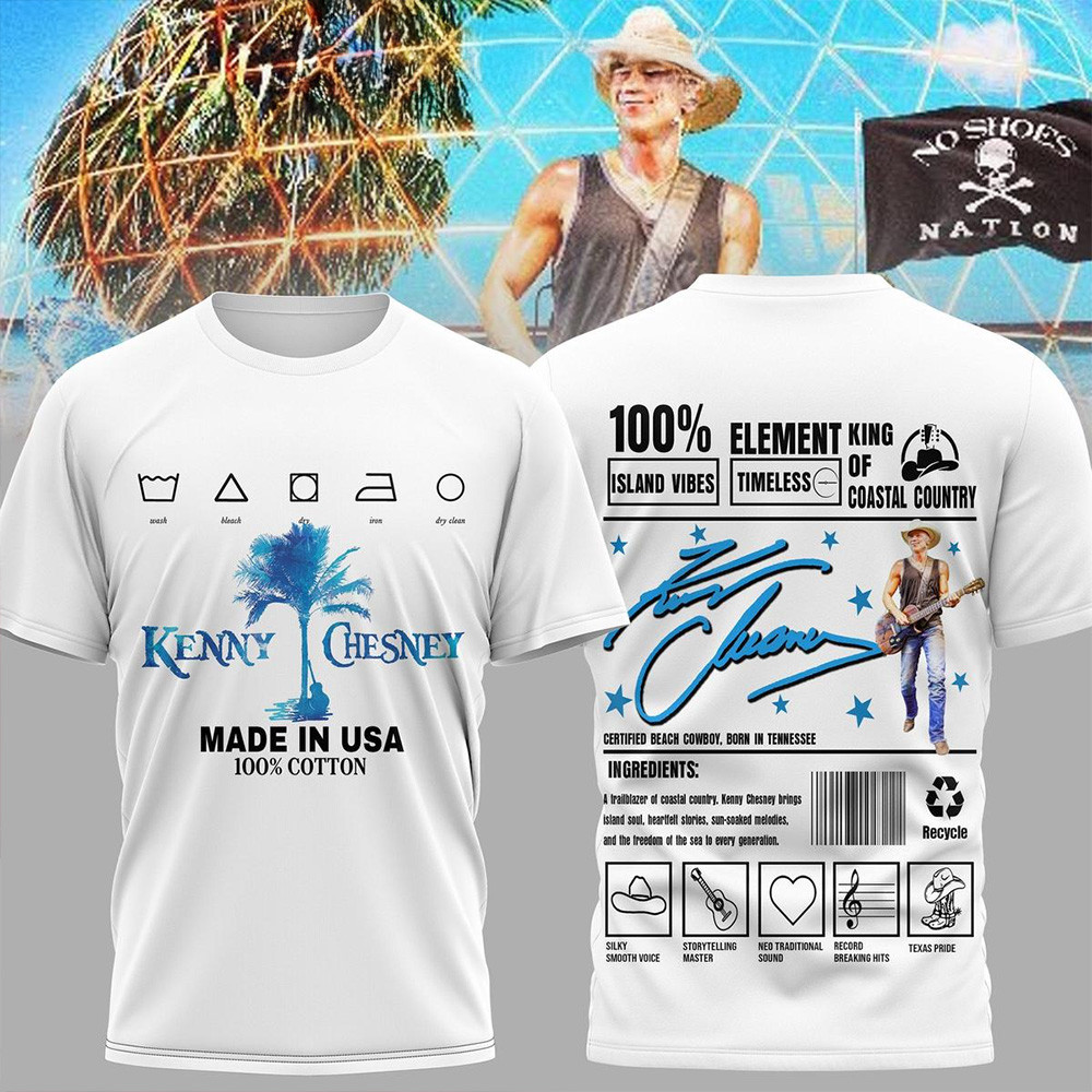 Kenny Chesney Element King Of Coastal Country T-Shirt Kenny Chesney Merch Father's Day Gifts-1