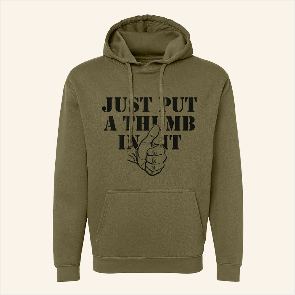 Kentucky Ballistics Merch Put A Thumb In It Hoodie Birthday Birthday Gift Ideas For Husband-1