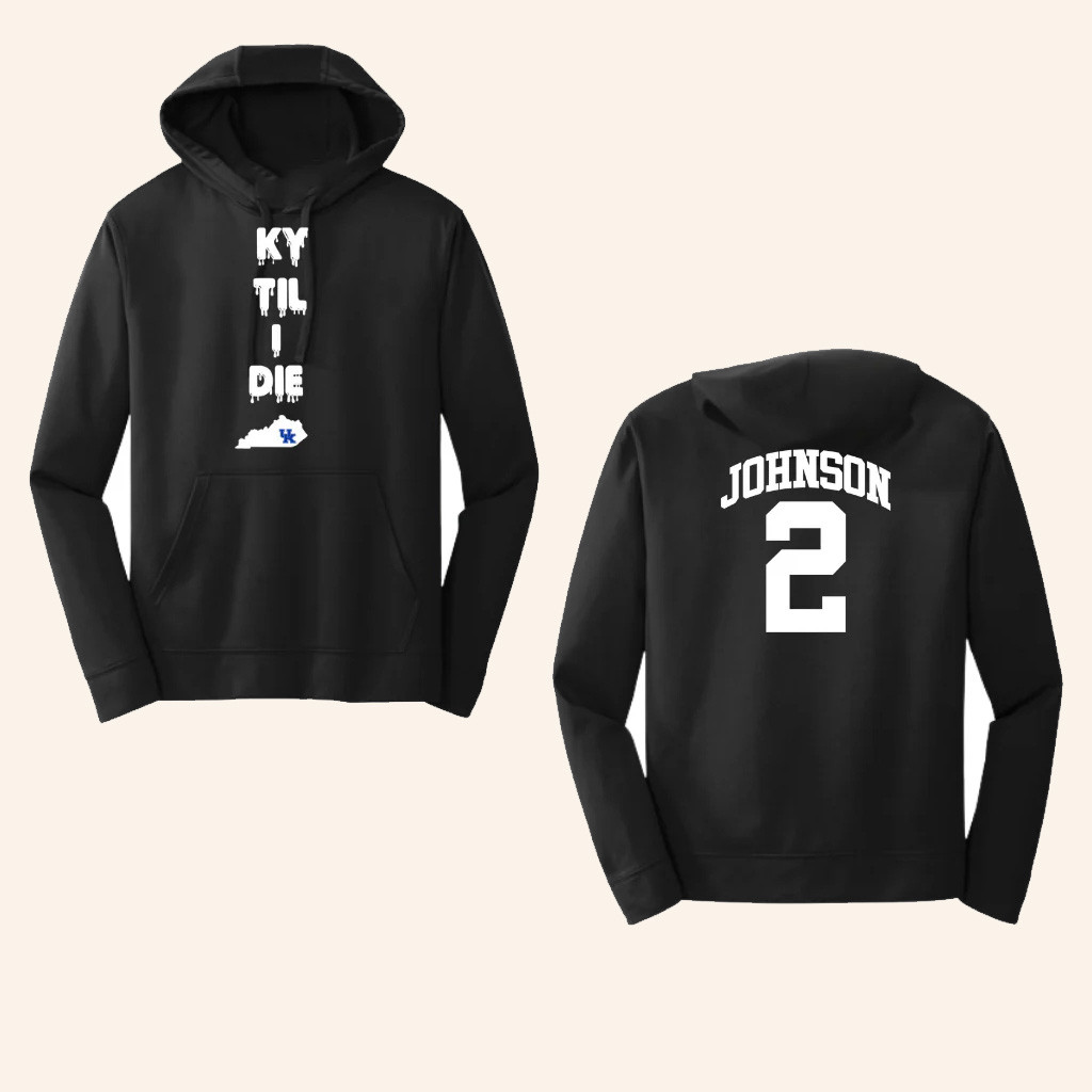 Kentucky Branded Merch Jasper Johnson Ky Til I Die State Performance Hoodie Gifts For Him Her-1