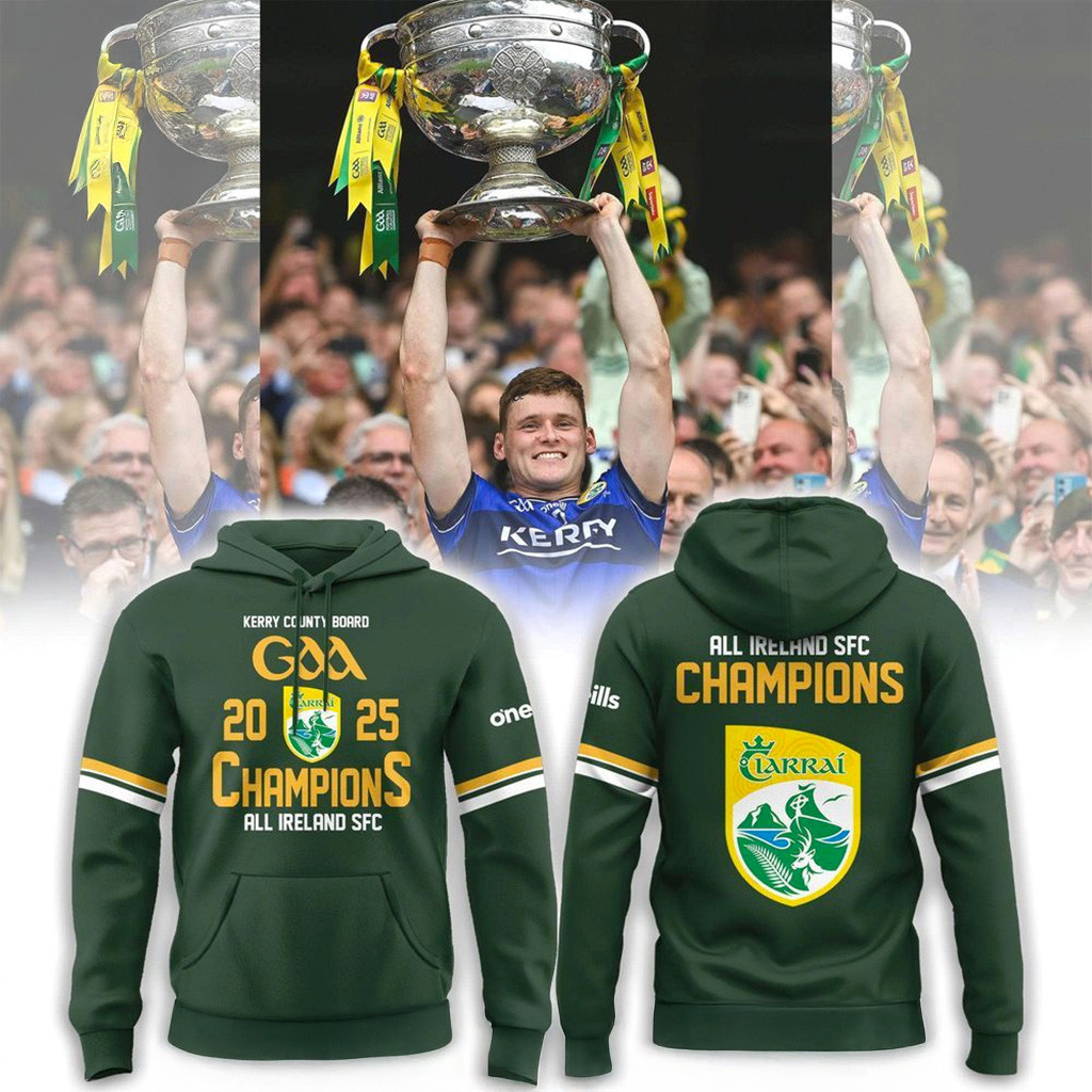Kerry GAA 2025 Champions All Ireland SFC Hoodie Fan Merch Gifts For Husband-1