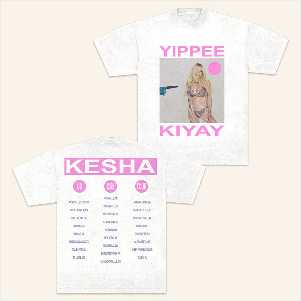 Kesha Merch Yippee Ki Yay Tour T-Shirt Gift Ideas For Girlfriend Birthday Gifts For Fans-1