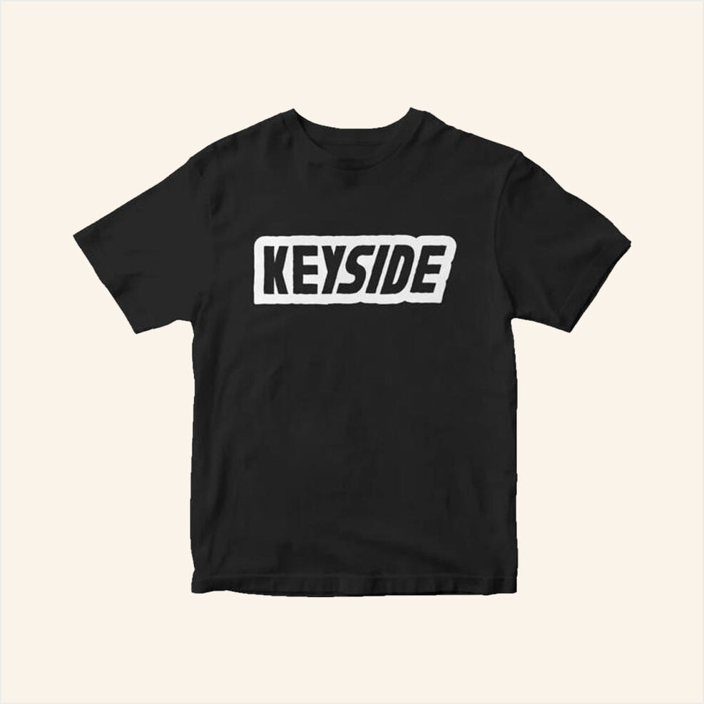 Keyside Merch Logo T-Shirt Black White Birthday Gift Ideas For Friends Gifts For BFF Christmas Presents-1