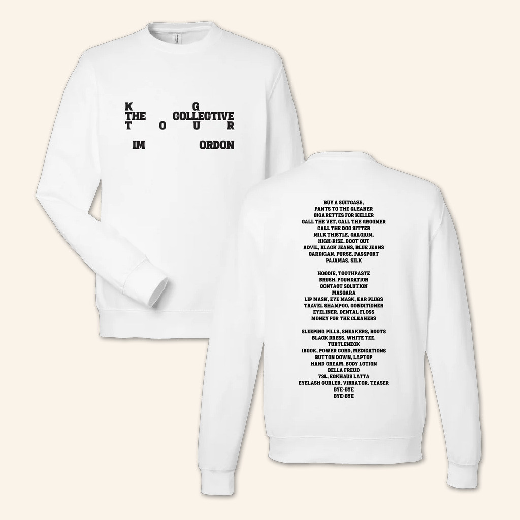 Kf Merch Kim Gordon The Collective White Sweatshirt Useful Gift For Boyfriend-1