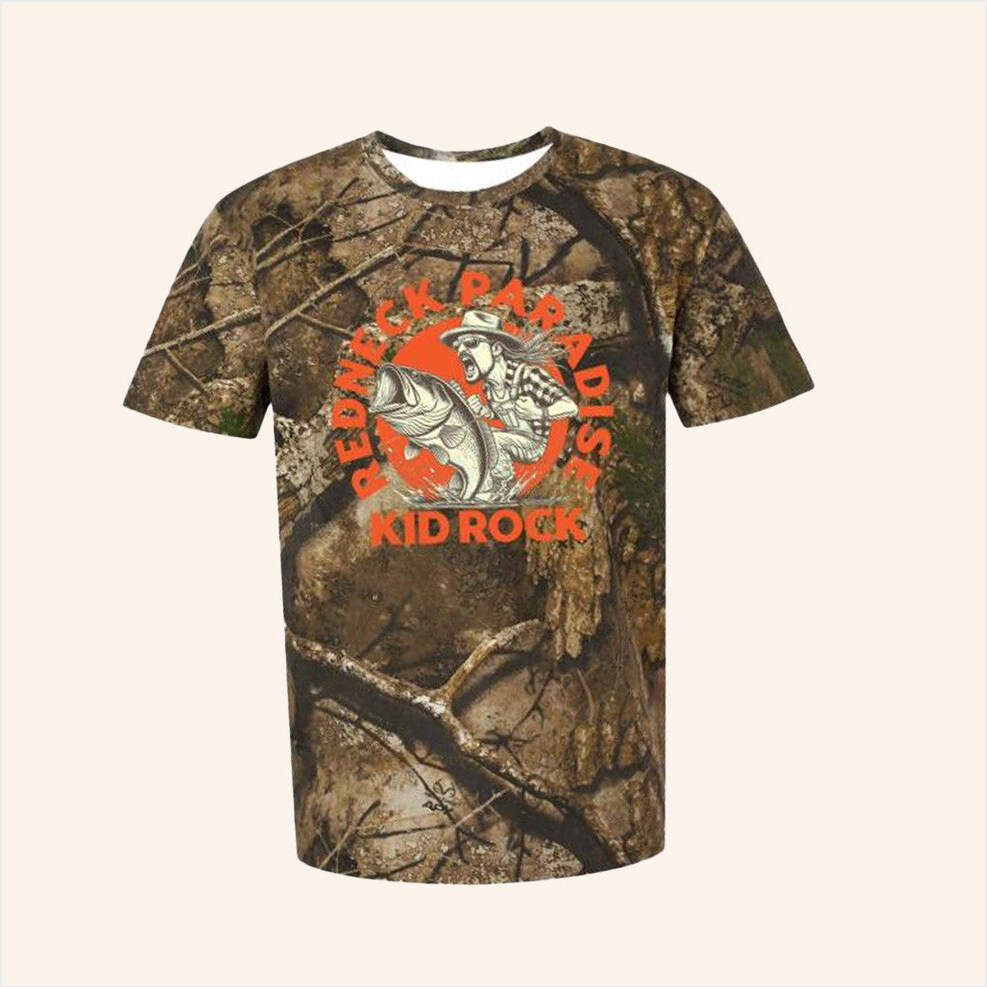Kid Rock Merch Redneck Paradise Camo Shirt Birthday Gifts For Father Gifts For Fans Christmas Presents-1 Kid Rock Merch Redneck Paradise Camo Shirt Birthday Gifts For Father Gifts For Fans Christmas Presents-1