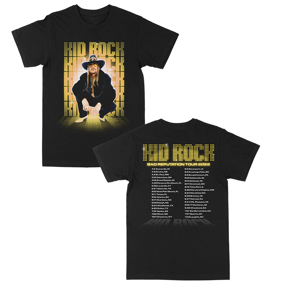 Kid Rock Merch Showtime Tour T-Shirt Dad Gifts For Father's Day 2025-1