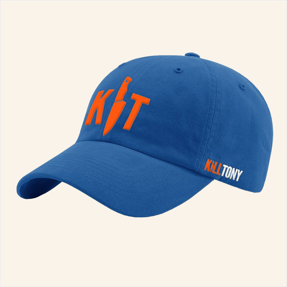 Kill Tony Merch KT Embroidered Cap Royal Blue Unique Birthday Gifts For Husband Gifts For Fans-1