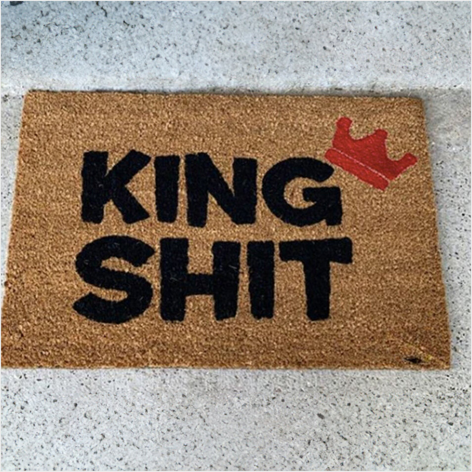 King Skit Doormat Welcome Mat Rugs For Front Door Entrance Inside Funny Decor Gifts For Friends-1