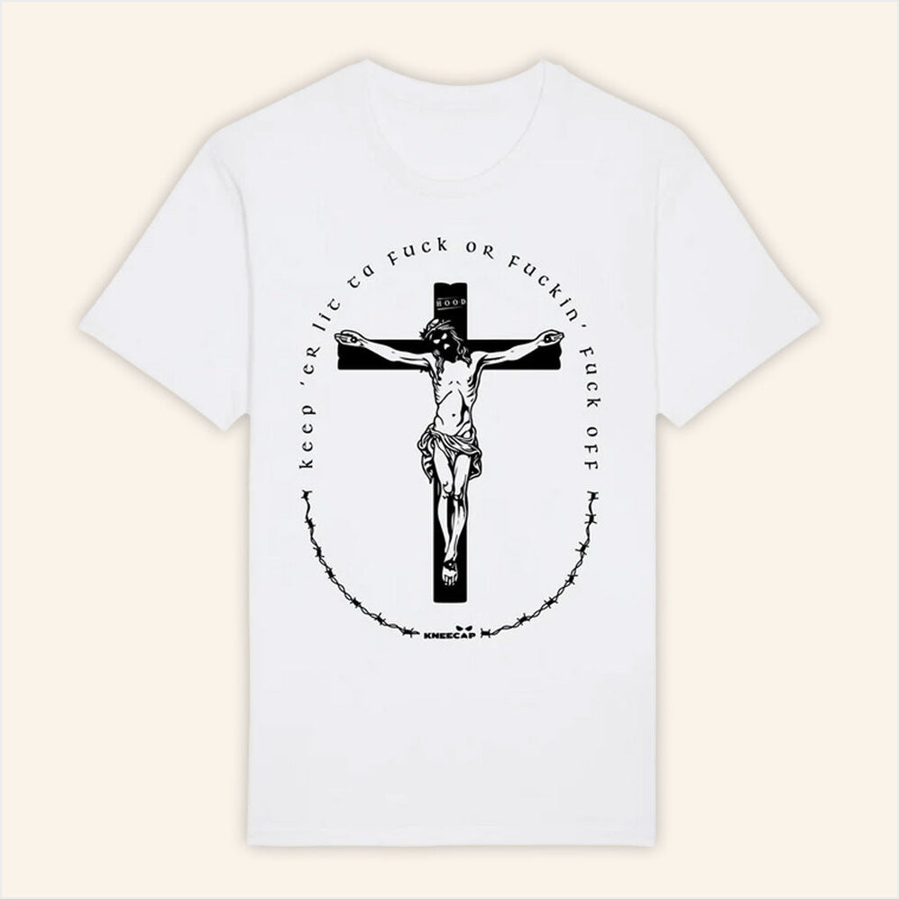 Kneecap Merch Keep Er Lit T-Shirt White Best Gifts For Boyfriend Birthday Gifts For Friends-1