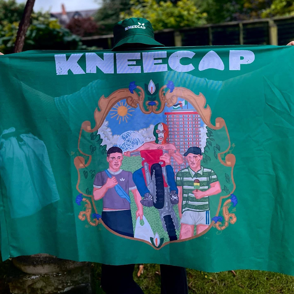 Kneecap Merch Kneecap Flag For Hip Hop Fans Father's Day Gifts For Husband-1 Kneecap Merch Kneecap Flag For Hip Hop Fans Father's Day Gifts For Husband-1