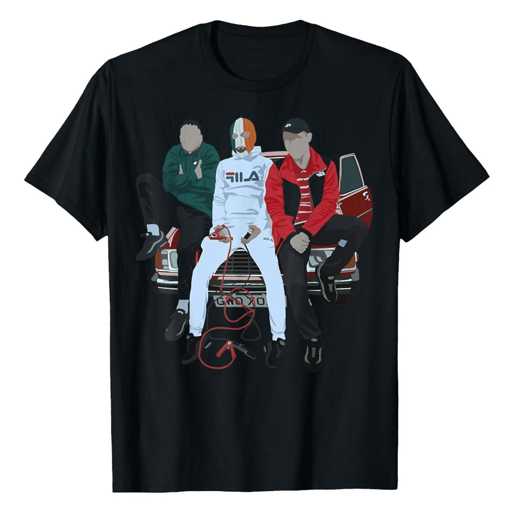 Kneecap Merch Minimal Kneecap T-Shirt Great Gifts For Dad For Hip Hop Fan-1