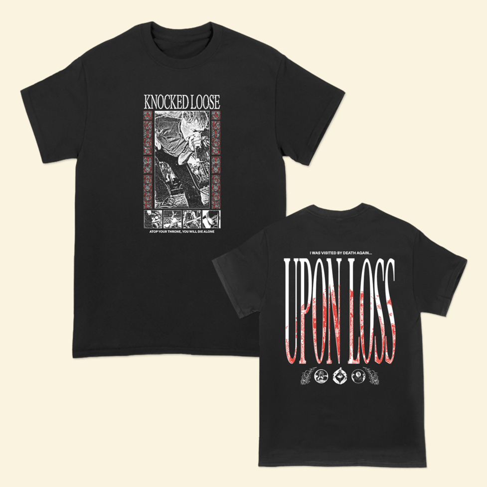 Knocked Loose Merch Knocked Loose Atop Your Throne Black T-Shirt First Fathers Day Gift for Dad-1