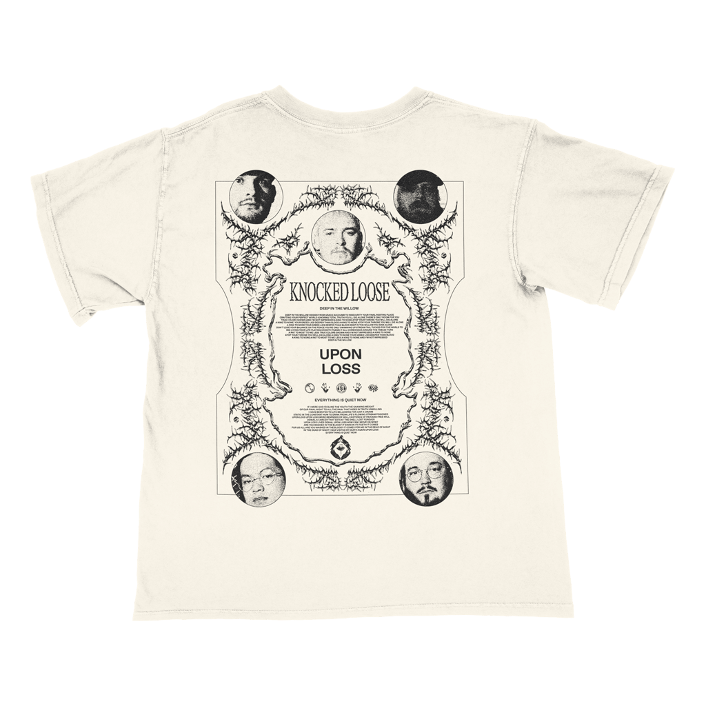 Knocked Loose Merch Knocked Loose Upon Loss Wolves Ivory T-Shirt Dad Fathers Day Gifts-1