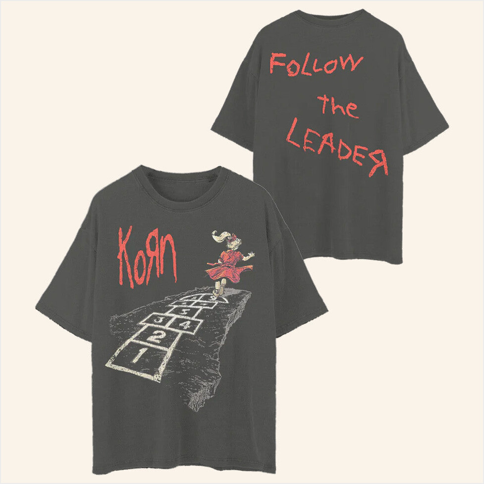 Korn Merch Follow The Leader T-Shirt Best Gifts For Music Lovers Birthday Gifts For BFF-1