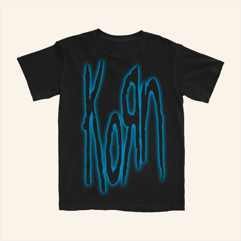 Korn Merch Glow Logo T-Shirt Birthday Birthday Gift Ideas For Him Gifts For BFF Christmas Presents Ideas-1