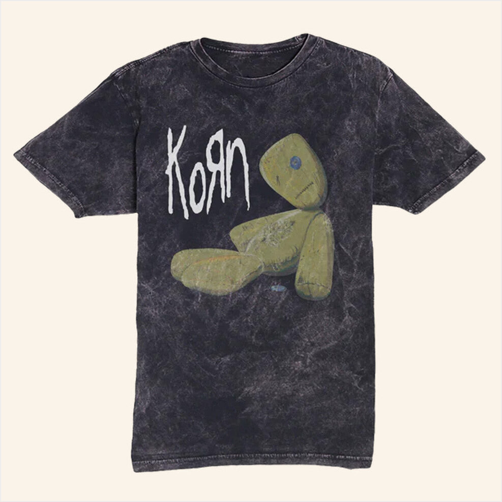 Korn Merch Issues Doll Vintage Wash T-Shirt Gift Ideas For Music Lovers Gifts For Friends-1