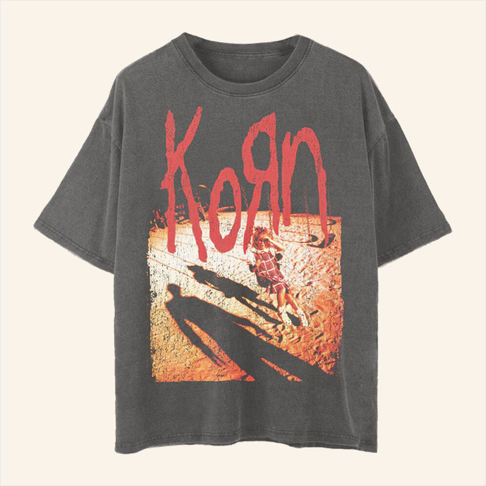 Korn Merch Self Titled Vintage T-Shirt Gifts For Music Fans Birthday Gifts For Friends-1