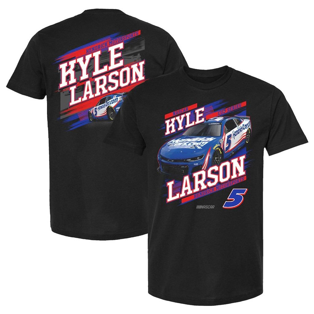 Kyle Larson Hendrick Motorsports Team Collection Black T-Shirt Best Gifts For Racing Lovers-1