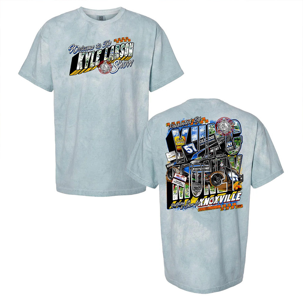 Kyle Larson Show Adult Ocean Tie-Dye T-Shirt KL Merch Gifts For Fans-1