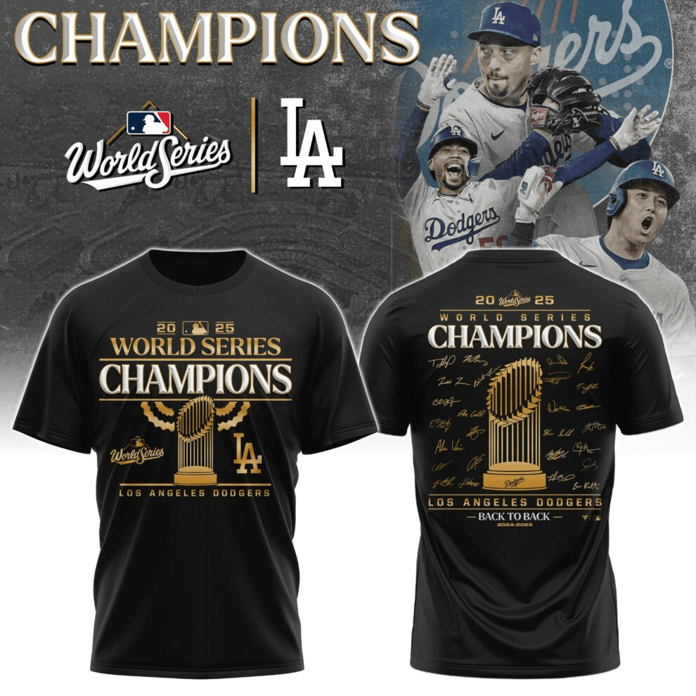 LA Dodger World Series T-Shirt Dodger World Series Merchandise 2025 Baseball Team Merch-1