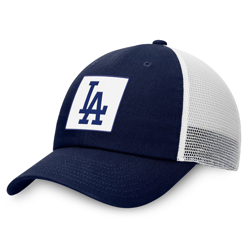 LA Dodgers Back To Back Champions Hat Los Angeles Dodgers Nike Navy Rise Embroidered Trucker Hat-1