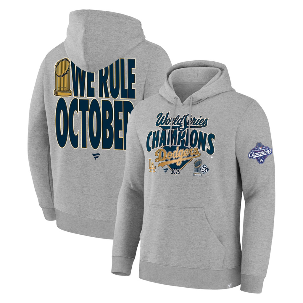 LA Dodgers Back To Back Champions Hoodie We Rule October Dodgers World Series Merch 2025 Gifts-1