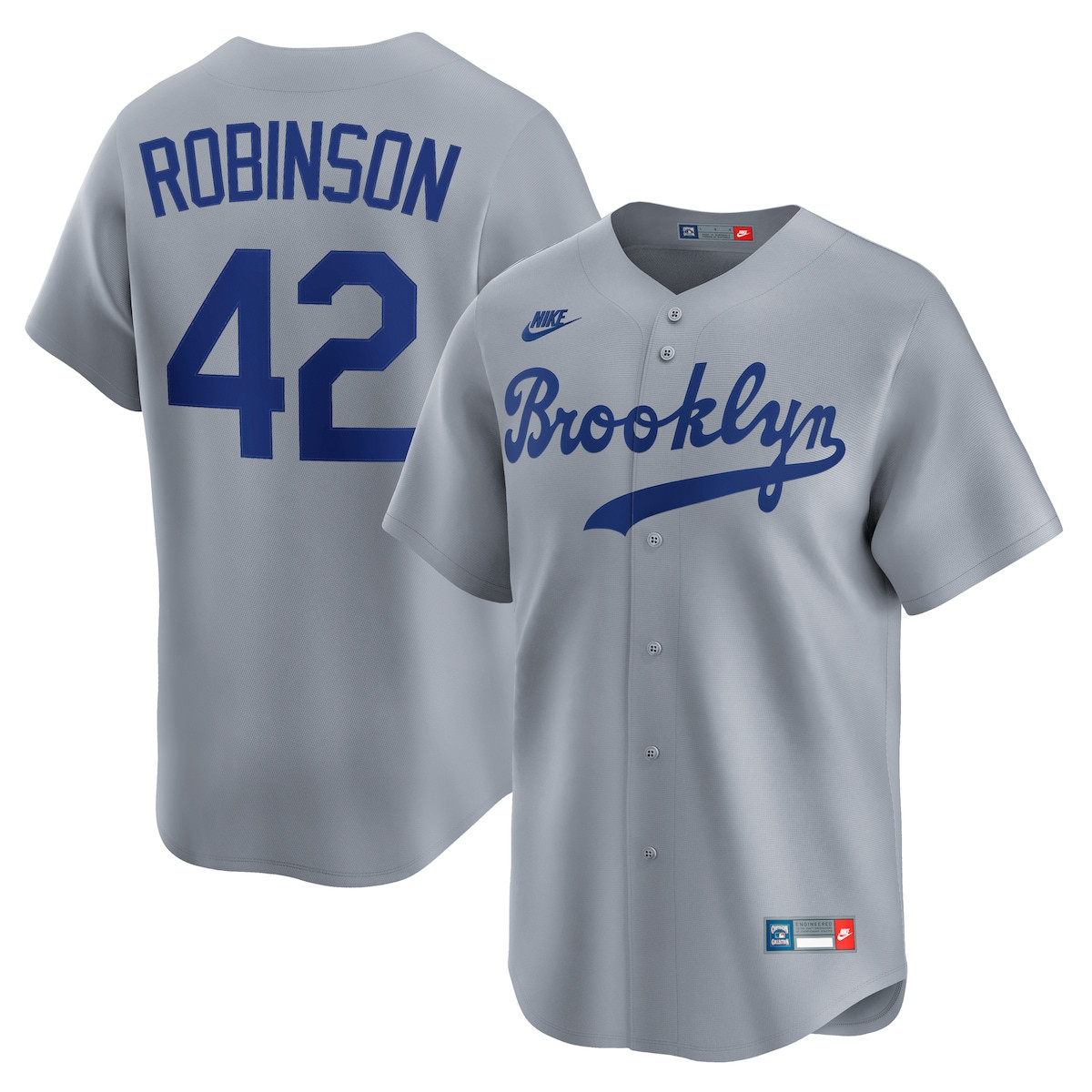 LA Dodgers Back To Back Champions Shirt 2025 Brooklyn Dodgers Jackie Robinson Nike Jersey-1