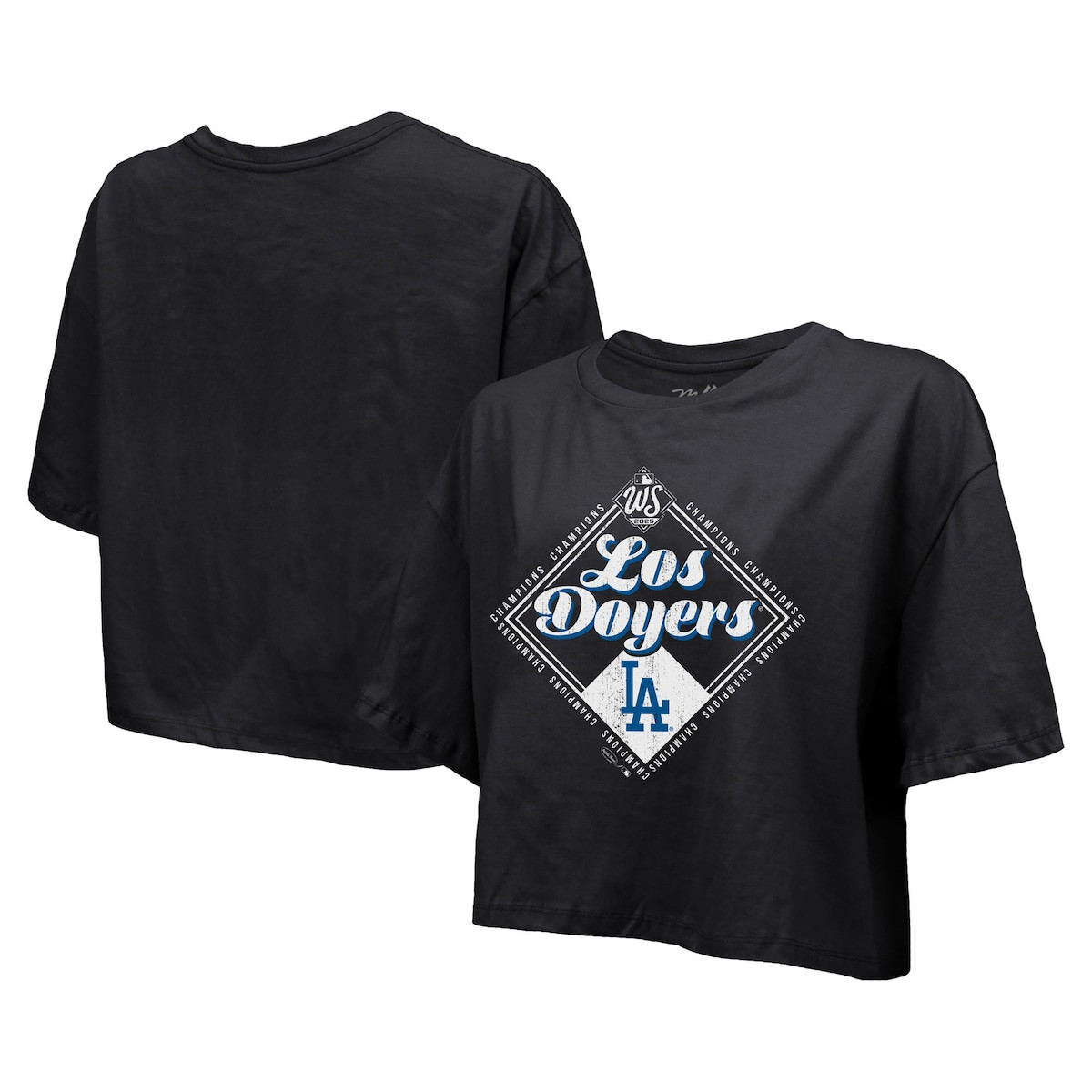 LA Dodgers Back To Back Champions Shirt Los Angeles Dodgers 2025 World Series Champions Crop Shirt-1