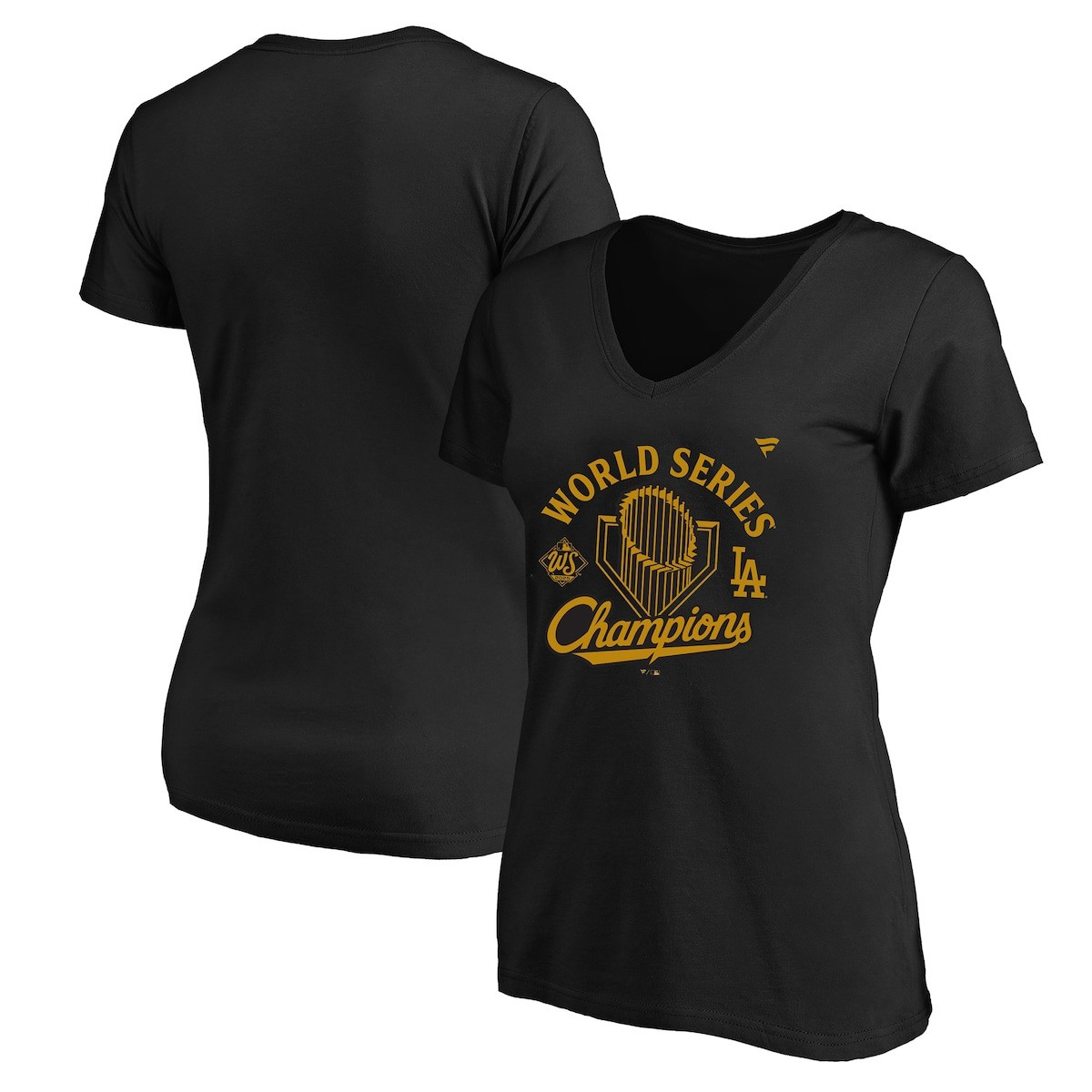 LA Dodgers Back To Back Champions Shirt Los Angeles Dodgers 2025 World Series Champions V-Neck Shirt-1