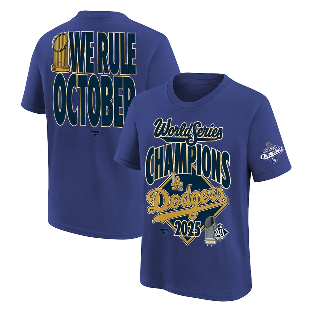 LA Dodgers Back To Back Champions Shirt We Rule October Dodgers World Series Merch 2025-1
