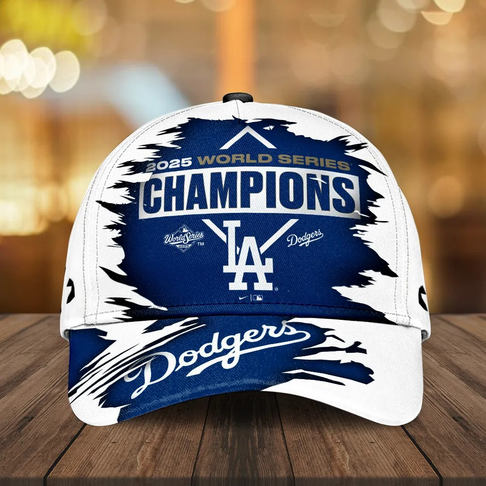 LA Dodgers World Series Merch 2025 Los Angeles Dodgers Back To Back Champions Hat Fans Gifts-1