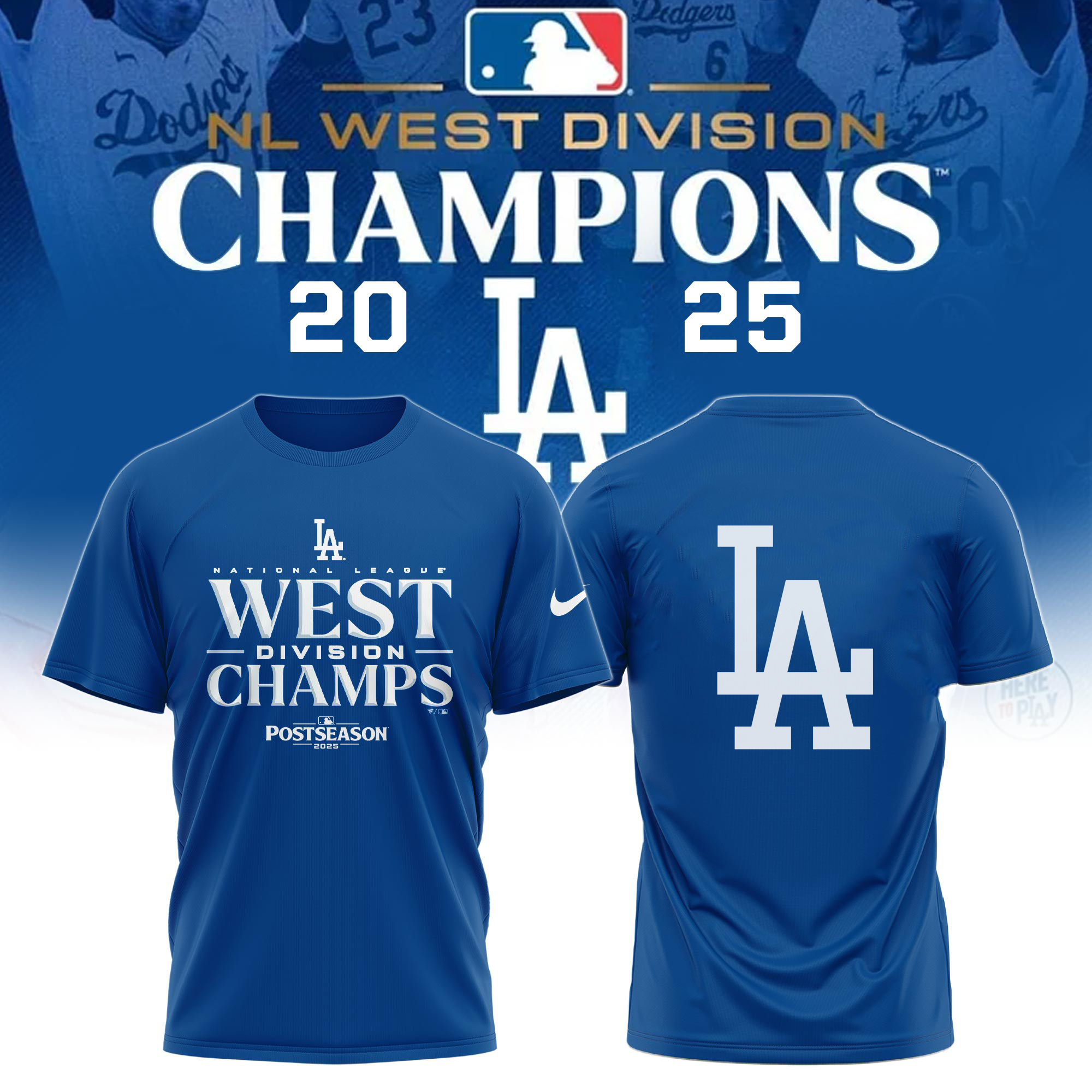 LAD 2025 NL West Division Champions TShirt Limited Edition Selling Out Fast 01-1