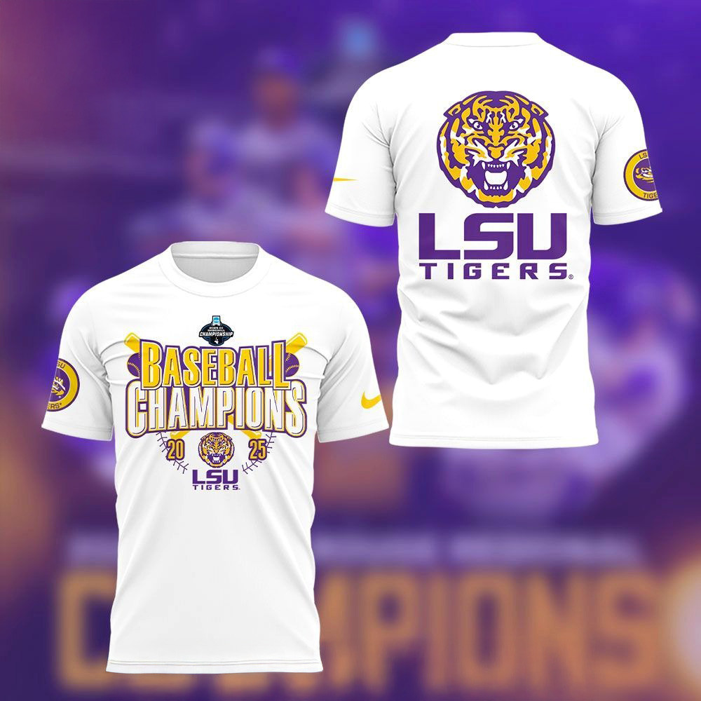 LSU Baseball The 2025 Baton Rouge Regional Champs Shirt LSU Merch Gifts For Baseball Fans-1
