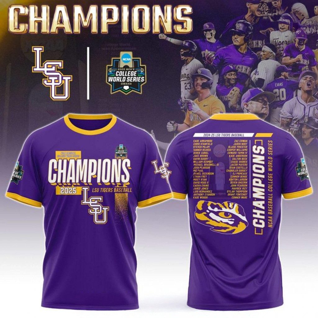 LSU Tigers 2025 Championship T-Shirt LSU Tigers Merch Gift Ideas For Dad-1 LSU Tigers 2025 Championship T-Shirt LSU Tigers Merch Gift Ideas For Dad-1