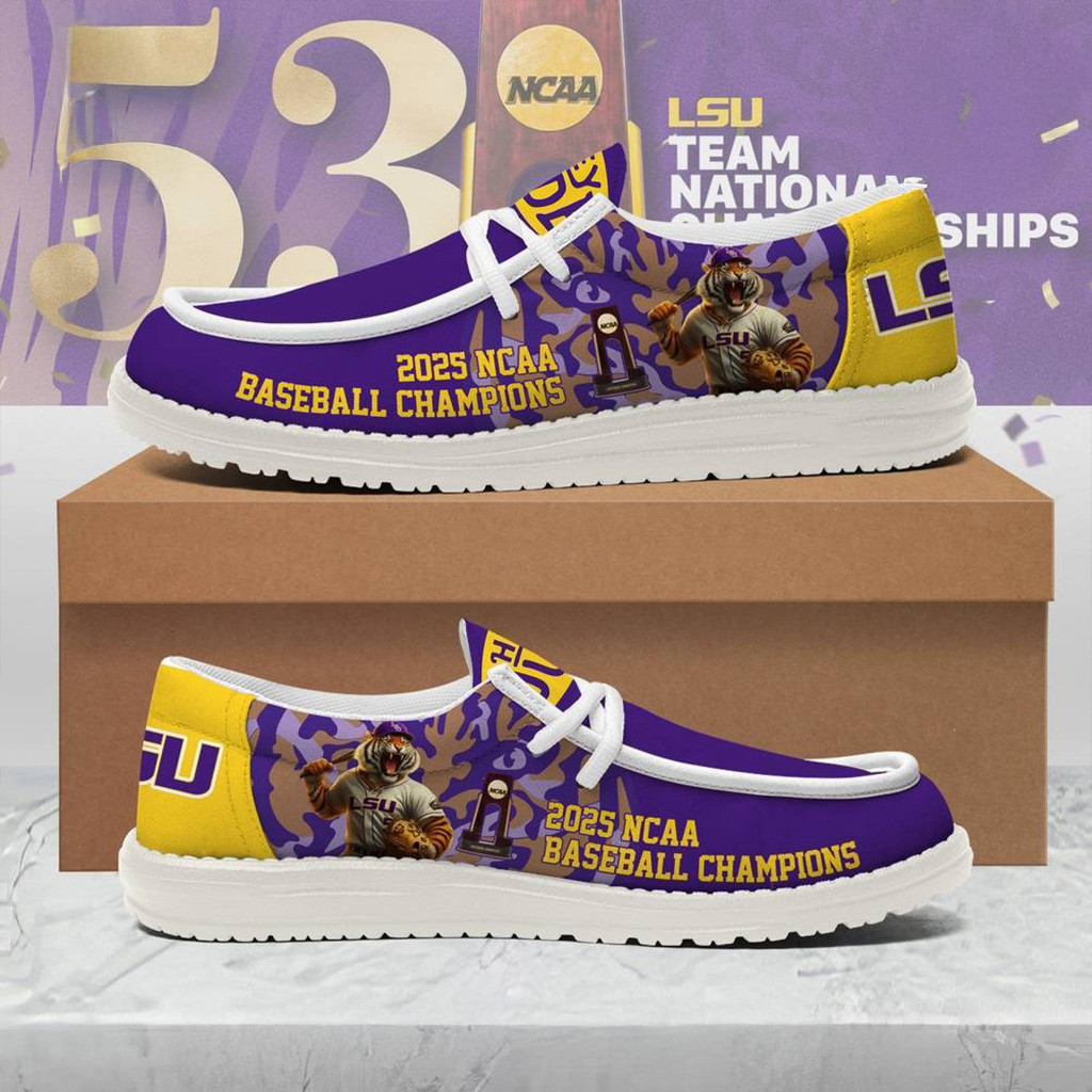 LSU Tigers 2025 College National Champions Special Loafer Shoes LSU Tigers Merch-1