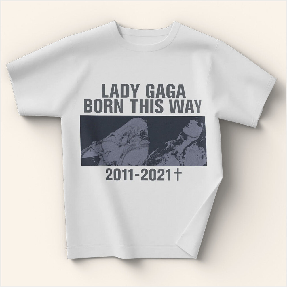 Lady Gaga Mayhem Tour Merch 2025 Concert 2011 2021 T-Shirt White Gifts For Fans Gifts For Her-1
