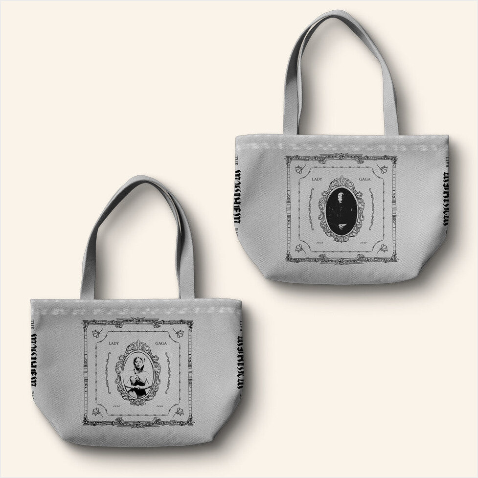 Lady Gaga Mayhem Tour Merch 2025 Concert Gray Opera Haus Tote Bag Besties Gifts Gifts For Fans-1