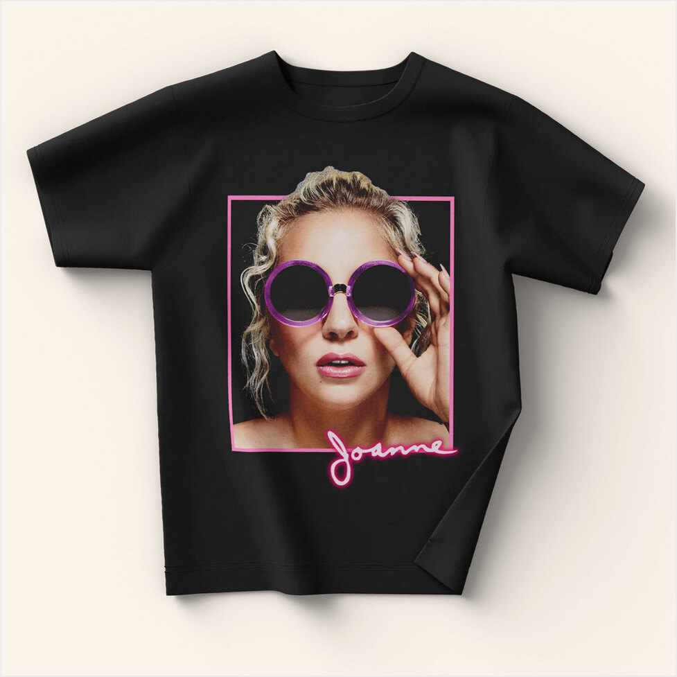 Lady Gaga Mayhem Tour Merch 2025 Concert Joanne Sunglasses Photo T-Shirt Wife Birthday Gifts-1