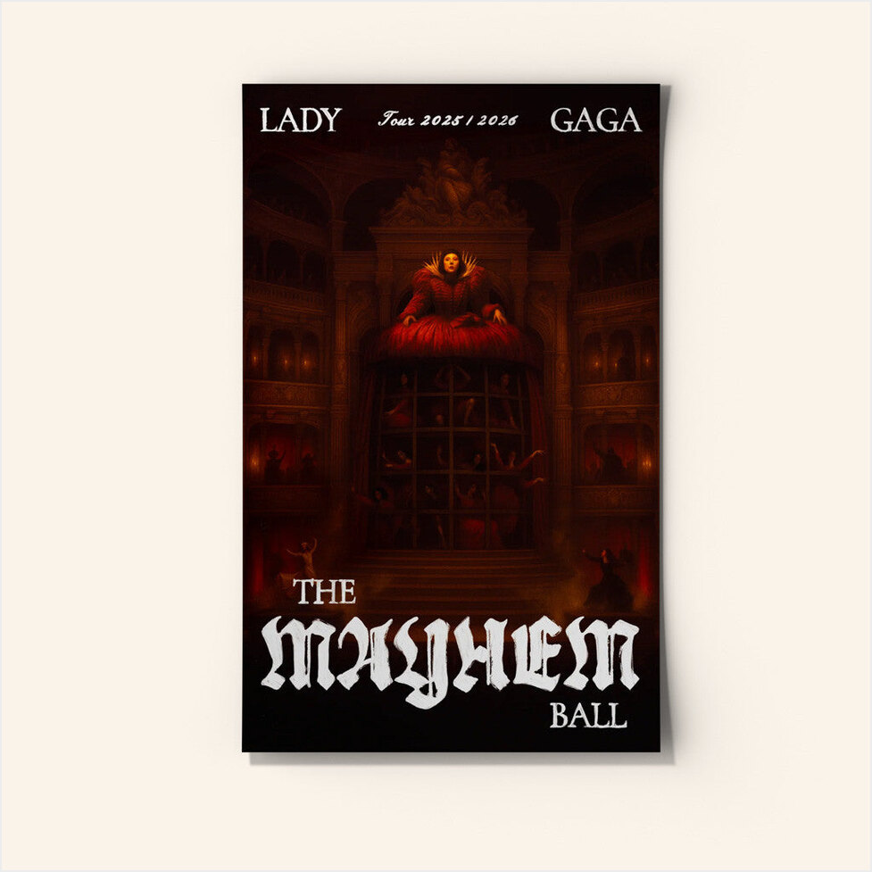 Lady Gaga Mayhem Tour Merch 2025 Concert Opera Haus Poster Gift Ideas For Fans Gifts For Fans-1