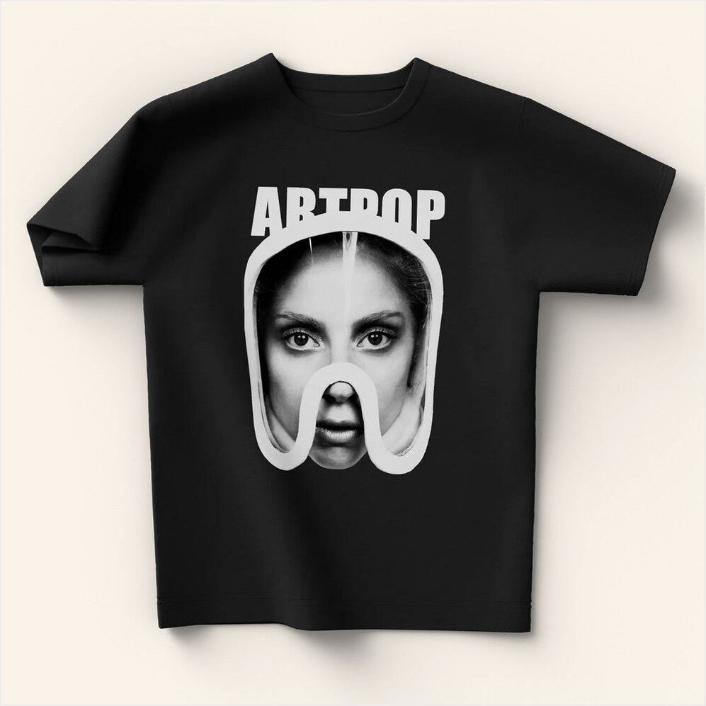Lady Gaga Mayhem Tour Merch 2025 Concert Shirt ARTPOP Mask Black T-Shirt Gifts For Daughter-1