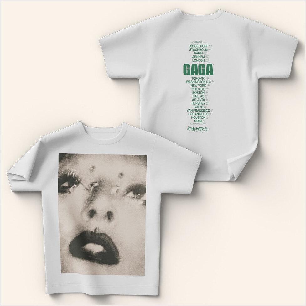 Lady Gaga Mayhem Tour Merch 2025 Concert Shirt Big Face T-Shirt Gifts For Besties Gifts For Her-1