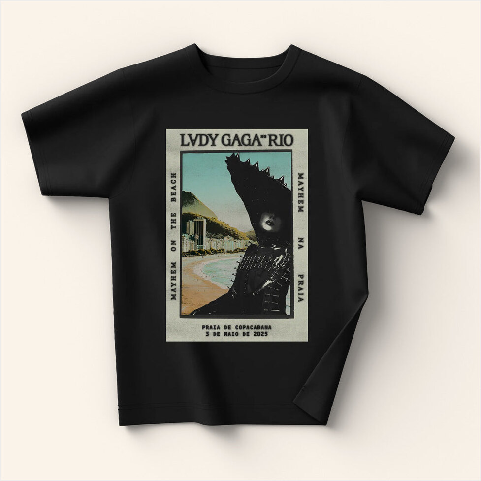 Lady Gaga Mayhem Tour Merch 2025 Concert Shirt Black Rio Poster T-Shirt Gifts For Friends-1