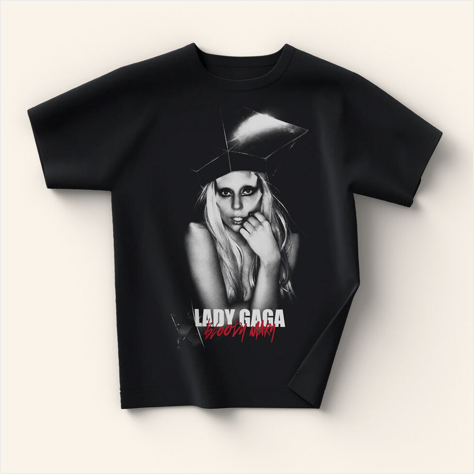 Lady Gaga Mayhem Tour Merch 2025 Concert Shirt Bloody Mary Photo T-Shirt Gifts For Mom-1